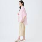 麻混バンドカラーチュニックシャツ　(55121) 6枚目画像