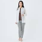 麻混バンドカラーチュニックシャツ (55121) 9枚目画像