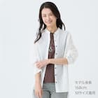 麻混バンドカラーチュニックシャツ (55121) 10枚目画像