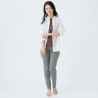 麻混バンドカラーチュニックシャツ　(55121) 11枚目画像