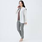 麻混バンドカラーチュニックシャツ　(55121) 12枚目画像