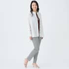 麻混バンドカラーチュニックシャツ (55121) 13枚目画像