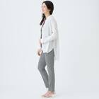 麻混バンドカラーチュニックシャツ　(55121) 14枚目画像