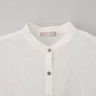 麻混バンドカラーチュニックシャツ　(55121) 19枚目画像