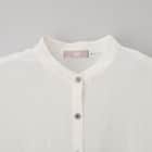 麻混バンドカラーチュニックシャツ (55121) 19枚目画像