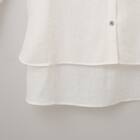 麻混バンドカラーチュニックシャツ　(55121) 21枚目画像