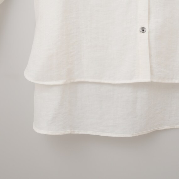 麻混バンドカラーチュニックシャツ　(55121) 21枚目画像