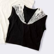 接触冷感吸水速乾ＵＶカット折り返し袖プルオーバー　(65124)