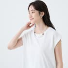 接触冷感吸水速乾UVカット折り返し袖プルオーバー (65124) 5枚目画像