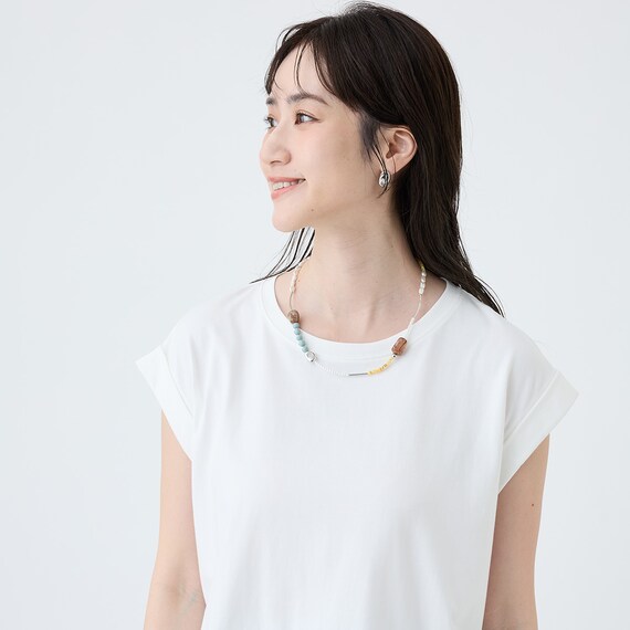 接触冷感吸水速乾ＵＶカット折り返し袖プルオーバー　(65124) 6枚目画像