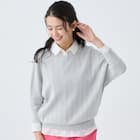 プリーツニットドルマンスリーブプルオーバー (75112) 3枚目画像