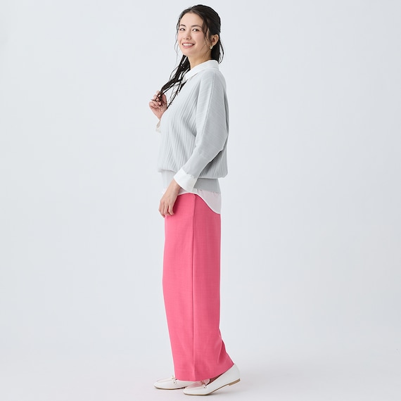 プリーツニットドルマンスリーブプルオーバー (75112) 4枚目画像