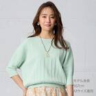 プリーツニットドルマンスリーブプルオーバー　(75112) 6枚目画像