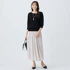 プリーツニットドルマンスリーブプルオーバー (75112) 12枚目画像