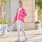 【ニトリネット先行販売】ひんやりニットボーダーノースリーブプルオーバー (75108) 2枚目画像