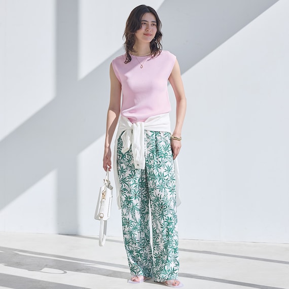 【ニトリネット先行販売】ひんやりニットボーダーノースリーブプルオーバー (75108) 14枚目画像