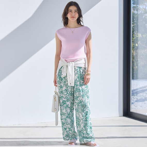 【ニトリネット先行販売】ひんやりニットボーダーノースリーブプルオーバー (75108) 20枚目画像