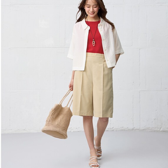 【ニトリネット先行販売】ひんやりニットボーダーノースリーブプルオーバー　(75108) 24枚目画像