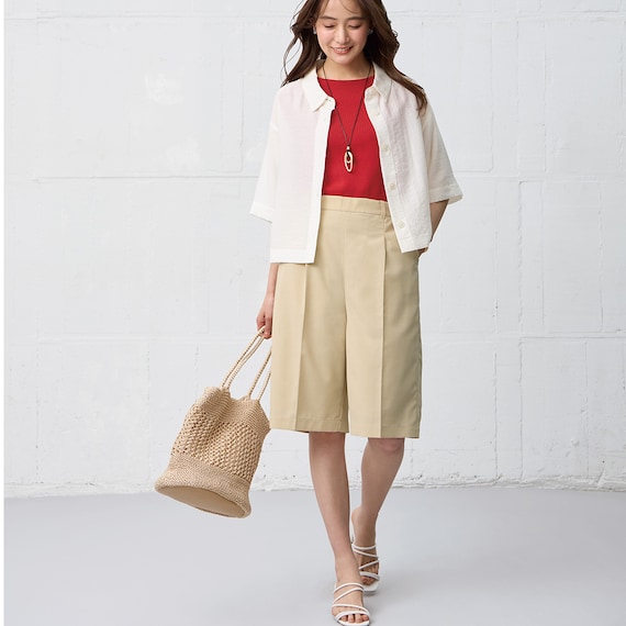 【ニトリネット先行販売】ひんやりニットボーダーノースリーブプルオーバー (75108) 24枚目画像