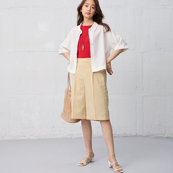 【ニトリネット先行販売】ひんやりニットボーダーノースリーブプルオーバー　(75108) 26枚目画像