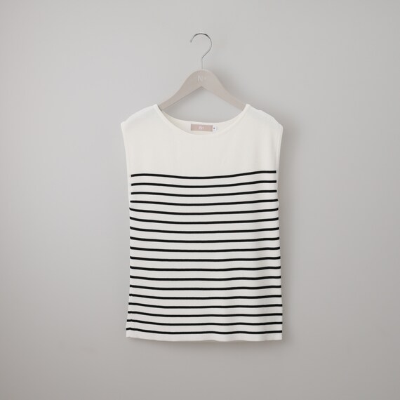 【ニトリネット先行販売】ひんやりニットボーダーノースリーブプルオーバー　(75108) 39枚目画像