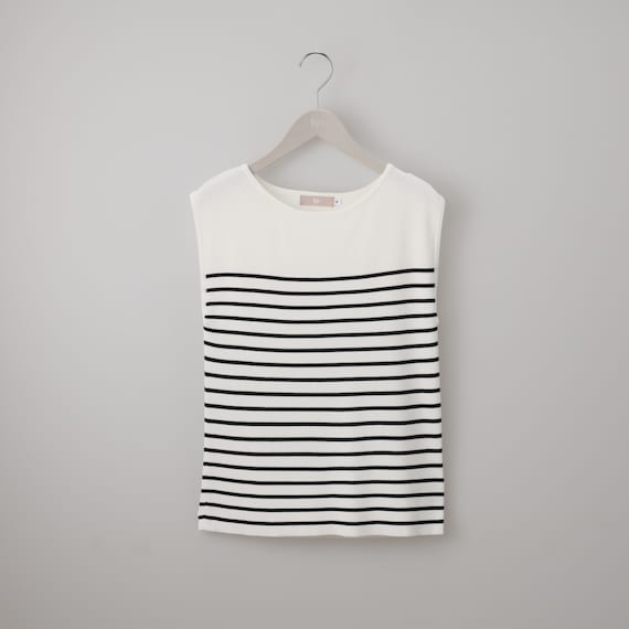 【ニトリネット先行販売】ひんやりニットボーダーノースリーブプルオーバー (75108) 39枚目画像