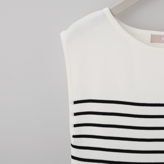 【ニトリネット先行販売】ひんやりニットボーダーノースリーブプルオーバー (75108) 43枚目画像