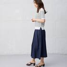 【ニトリネット先行販売】ひんやりニットボーダー半袖プルオーバー　(75109) 3枚目画像