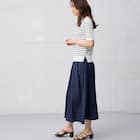 【ニトリネット先行販売】ひんやりニットボーダー半袖プルオーバー (75109) 3枚目画像