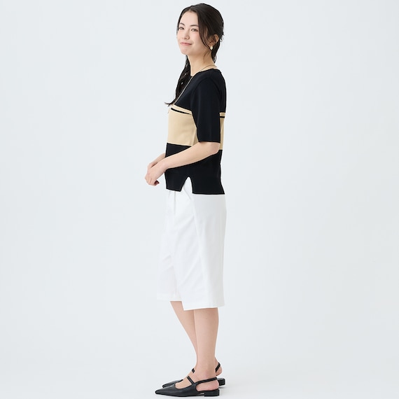 【ニトリネット先行販売】ひんやりニットボーダー半袖プルオーバー (75109) 13枚目画像