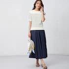 ひんやりニットボーダー半袖プルオーバー (75109) 6枚目画像