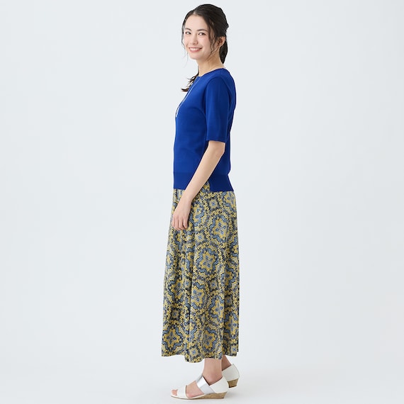 ひんやりニットボーダー半袖プルオーバー (75109) 9枚目画像