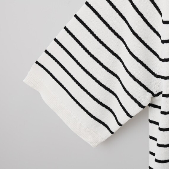 ひんやりニットボーダー半袖プルオーバー　(75109) 19枚目画像