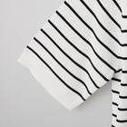 ひんやりニットボーダー半袖プルオーバー (75109) 19枚目画像