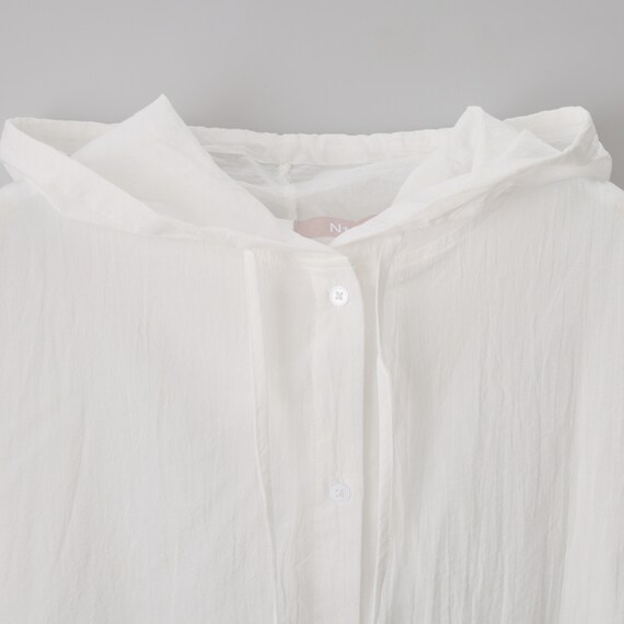 フード付きコットンシャツ　(55122) 4枚目画像