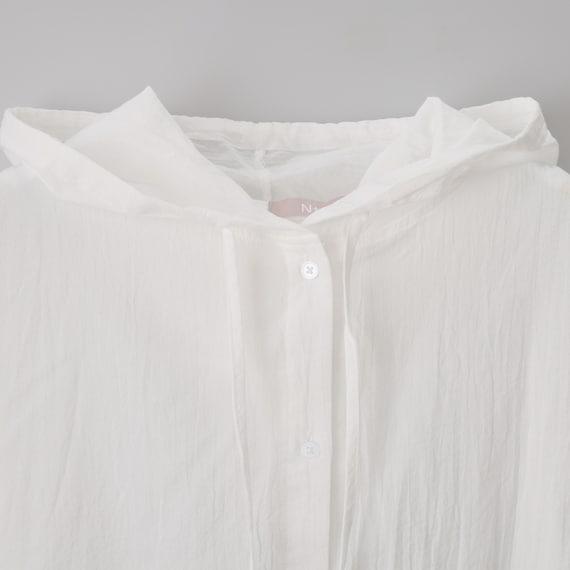 フード付きコットンシャツ (55122) 4枚目画像