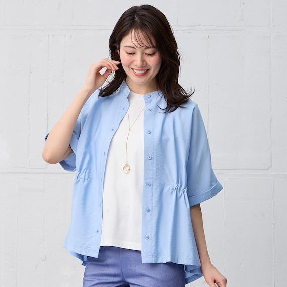 ペプラムチュニックシャツ (55124) 3枚目画像