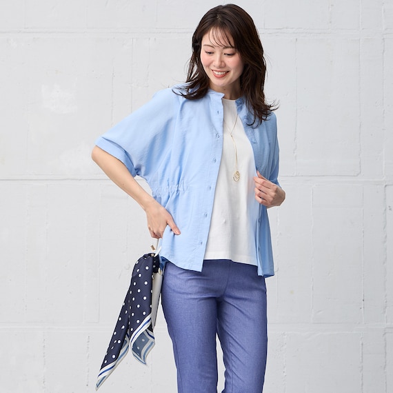 ペプラムチュニックシャツ (55124) 4枚目画像