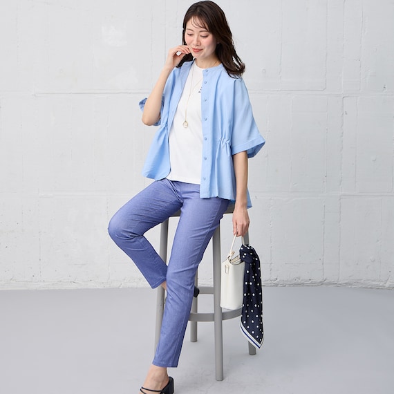 ペプラムチュニックシャツ (55124) 5枚目画像