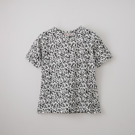 【ニトリネット先行販売】接触冷感　リーフ柄綿スラブプルオーバー　(65131) 1枚目画像