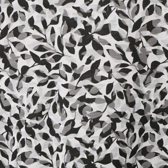 【ニトリネット先行販売】接触冷感　リーフ柄綿スラブプルオーバー　(65131) 3枚目画像