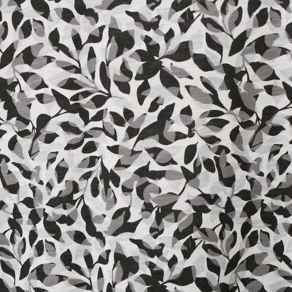 【ニトリネット先行販売】接触冷感 リーフ柄綿スラブプルオーバー (65131) 3枚目画像