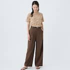 【ニトリネット先行販売】接触冷感 リーフ柄綿スラブプルオーバー (65131) 8枚目画像