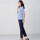 【ニトリネット先行販売】接触冷感 リーフ柄綿スラブプルオーバー (65131) 14枚目画像