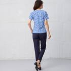 【ニトリネット先行販売】接触冷感　リーフ柄綿スラブプルオーバー　(65131) 15枚目画像