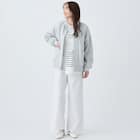 裏毛パールドット釦カーディガン (85108) 2枚目画像