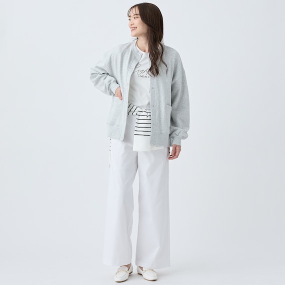 裏毛パールドット釦カーディガン (85108) 2枚目画像