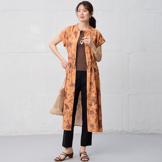 フローラル柄ワンピース (45109) 4枚目画像