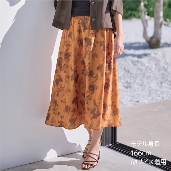 フローラル柄スカート (35110) 1枚目画像