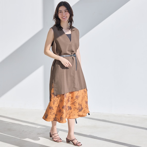 フローラル柄スカート (35110) 4枚目画像